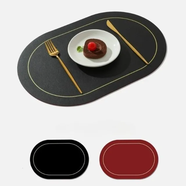 Leather kitchen placemats