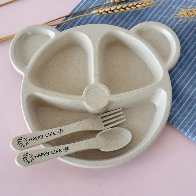 Baby food bowl with cutlery