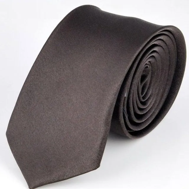 Men's tie 145 cm barva-hneda