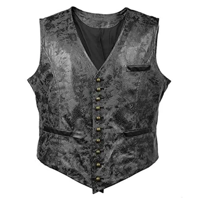 Men's leather vest Randy