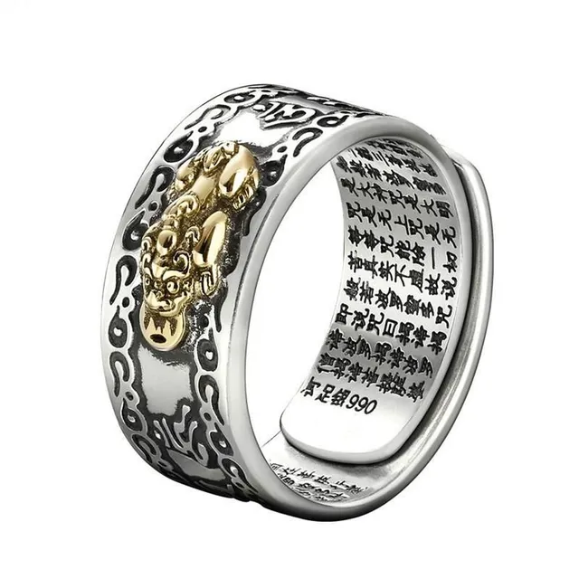 Nastavitelný buddhistický unisex prsten