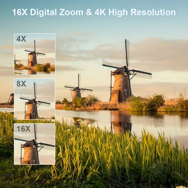 Recording Videos From Digital Camera 4K HD, 3-inch Double-sided HD Display With WiFi, 16x Zoom, Selfie Shooting, Fully Automatic Focus, Live Streaming Videos, Capture Every Beautiful Image, Perfect Choice For Photographers, Choice For Christmas New Year's