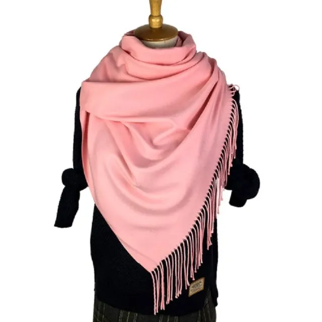 Eşarfă de caşmir de modă - 22 de culori ruzova