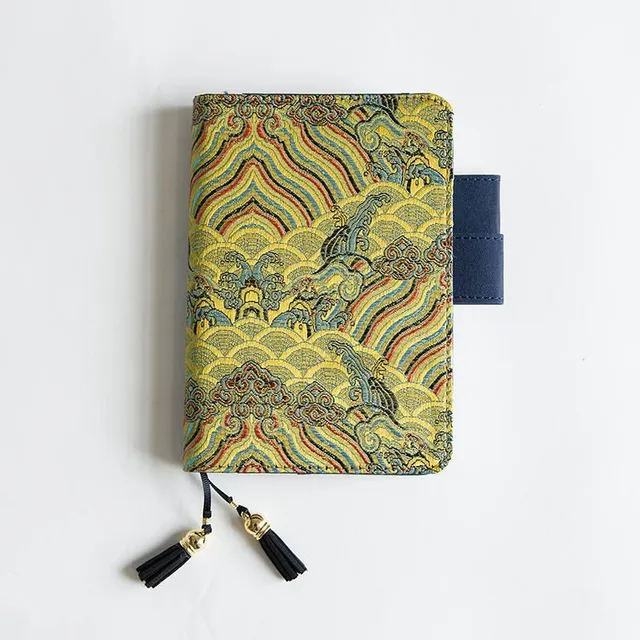 Diary with Japanese fabric cover