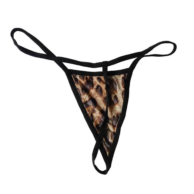 Women's leopard thong
