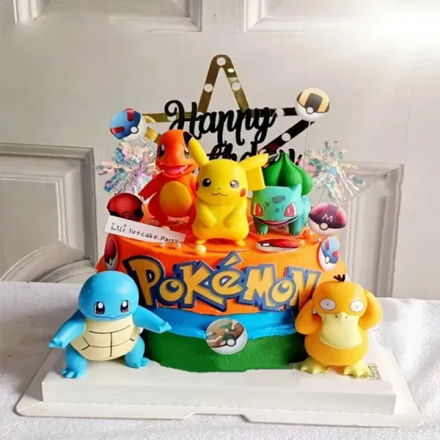 Cute Kids Pokemon Party Set with Punches and Decorations for Cake