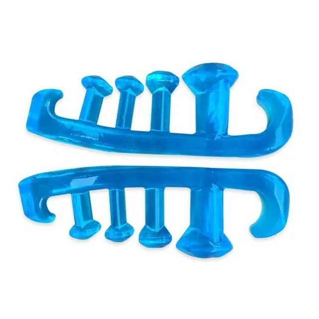 Silicone support for the proper position of fingers on the leg