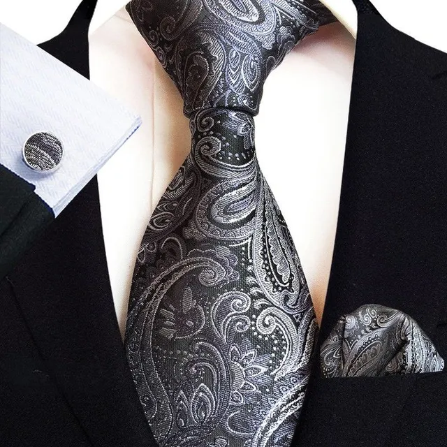 Men's formal luxury set | Tie, Handkerchief, Cufflinks