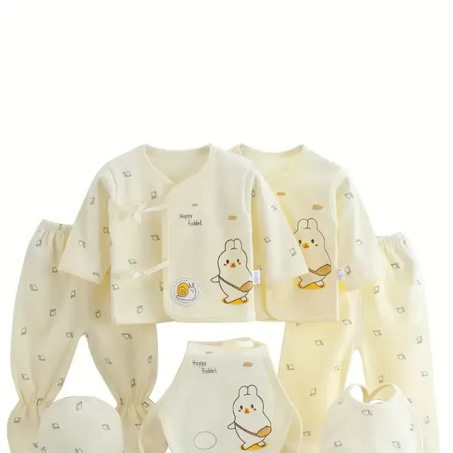 Quality 7-piece kit of clothes for newborns - Cotton, comfortable and cute for boys and girls