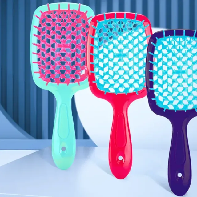 Professional hair brush against static energy - several color variants