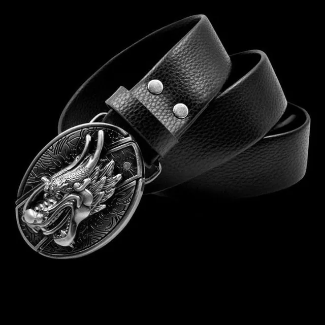 Men's belt with buckle