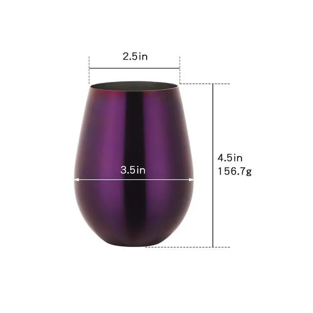 Kovové stylové sklenice 500 ml