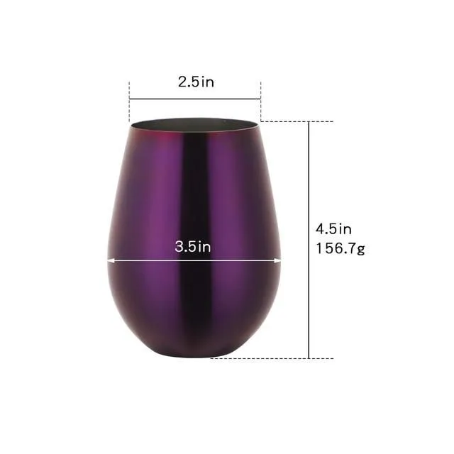 Metal stylish glasses 500 ml