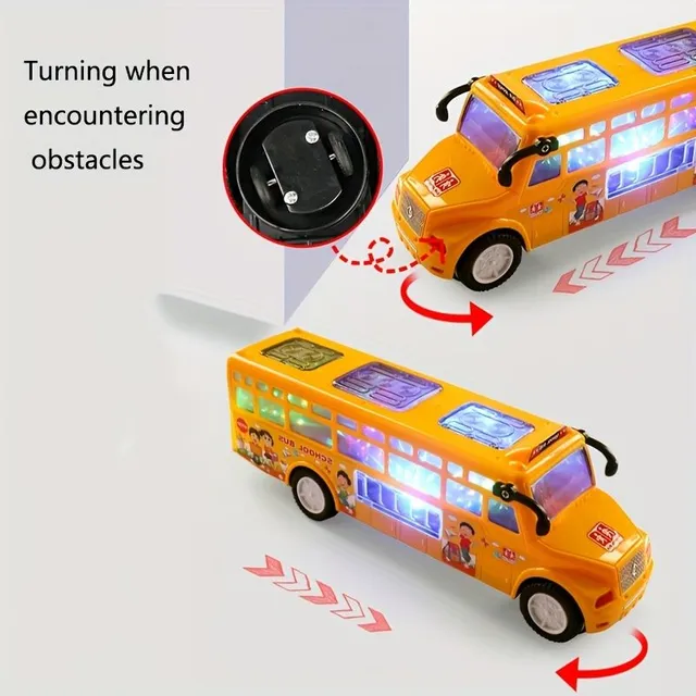 Children's night bus with 360° swivel wheels - ideal gift for birthdays