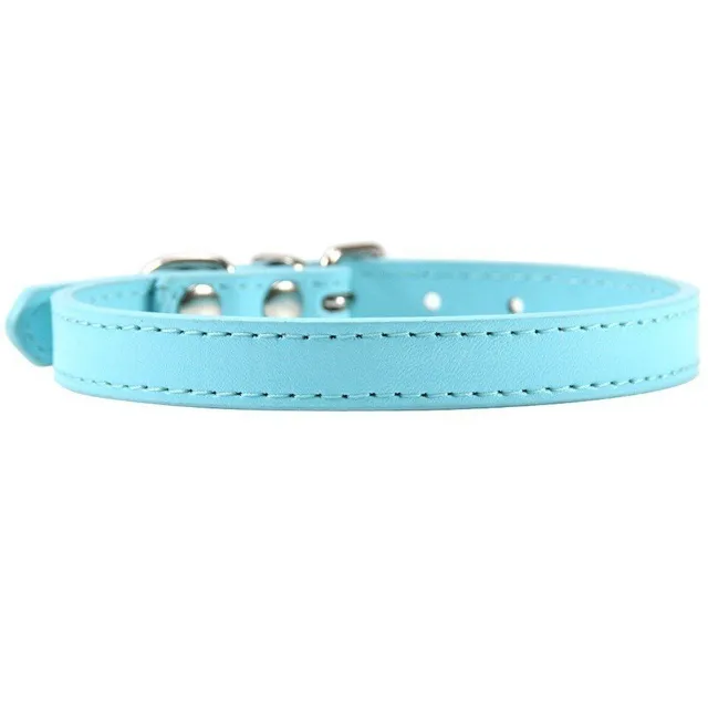 Modern trendy monocolor popular classic artificial leather collar - more colors