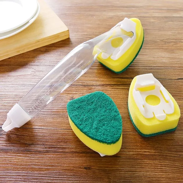 Dishwashing sponge with detergent dispenser Tristen