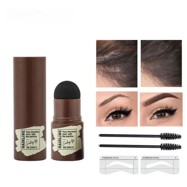 Waterproof powder hair shadow for natural-looking hair edges