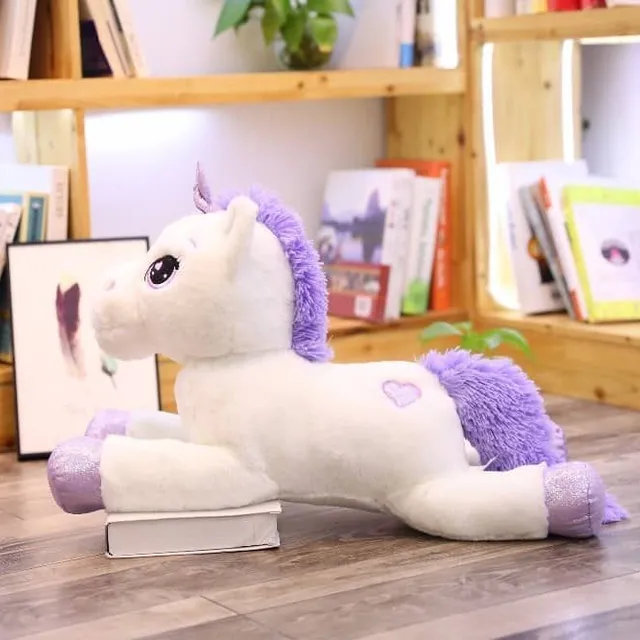 Unicorn de lux din pluș 80cm/110cm