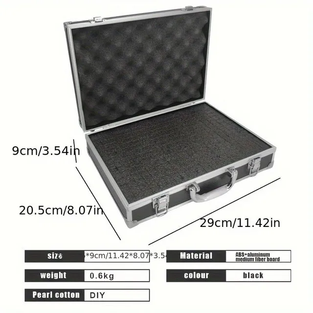 Universal aluminium box for tools, documents