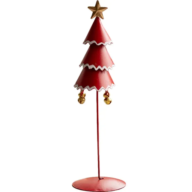 Mini Christmas trees made of forged iron as a home ornament