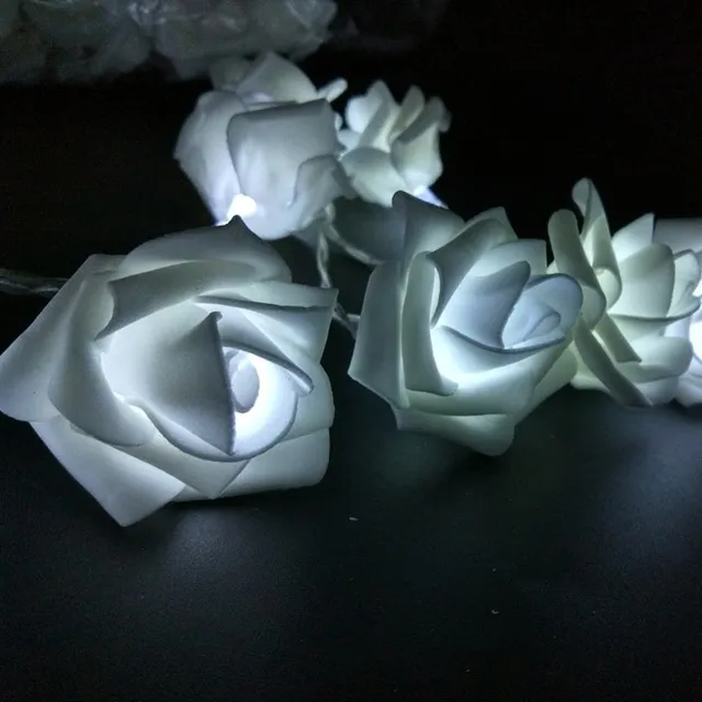 Ghirlandă luminoasă cu LED-uri Trandafiri | 1,5 m
