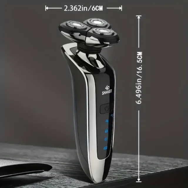 Voděodolný akumulátorový holicí strojek 4D - dokonalé holení bez podráždění pro muže