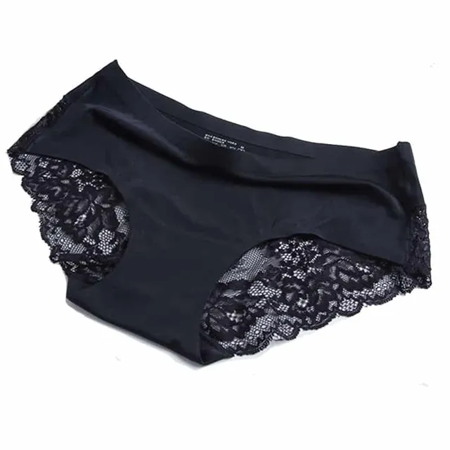 Seamless panties with lace Jemma l style-1-black