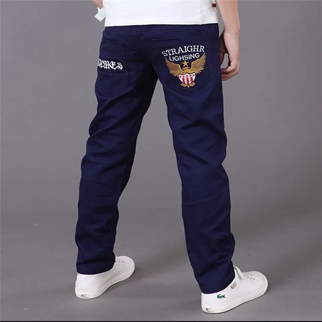 Spring/Autumn boys' casual pocket trousers