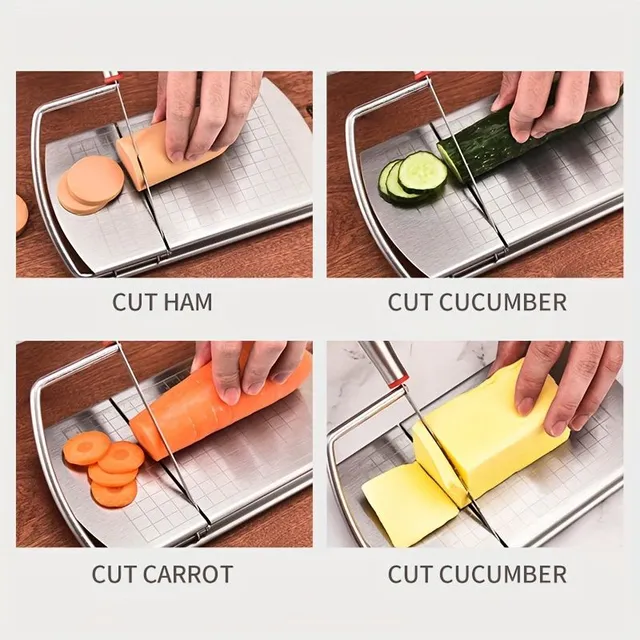 Professional cheese cutter with adjustable cutting thickness