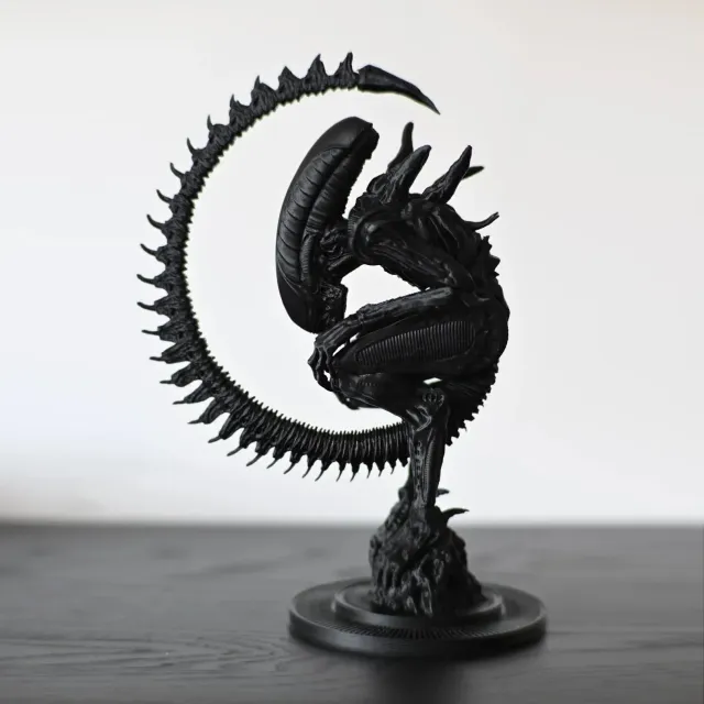 Figure Alien Romulus Xenomorph 3D model for room decoration on Halloween