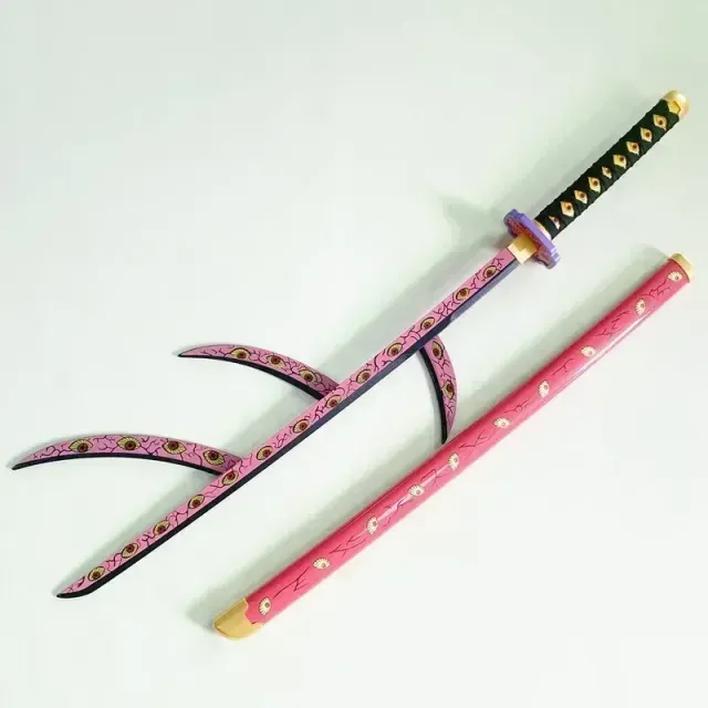 Katana din plastic potrivită pentru expoziție în stilul anime Demon Slayer - diverse tipuri