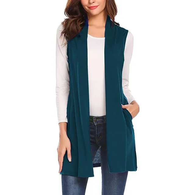 Women's casual spring long vest Jodi