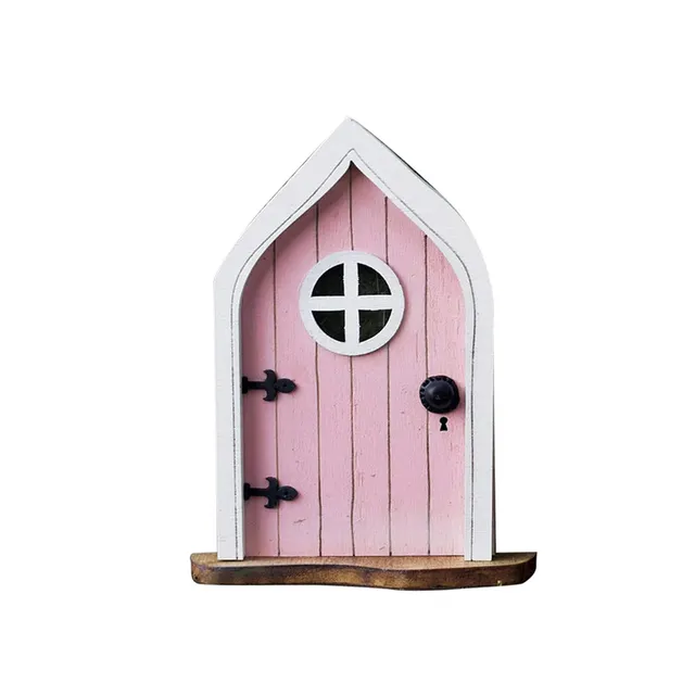 Miniature door for elves garden decoration