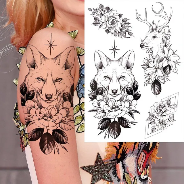 Sexy floral temporary tattoos for women