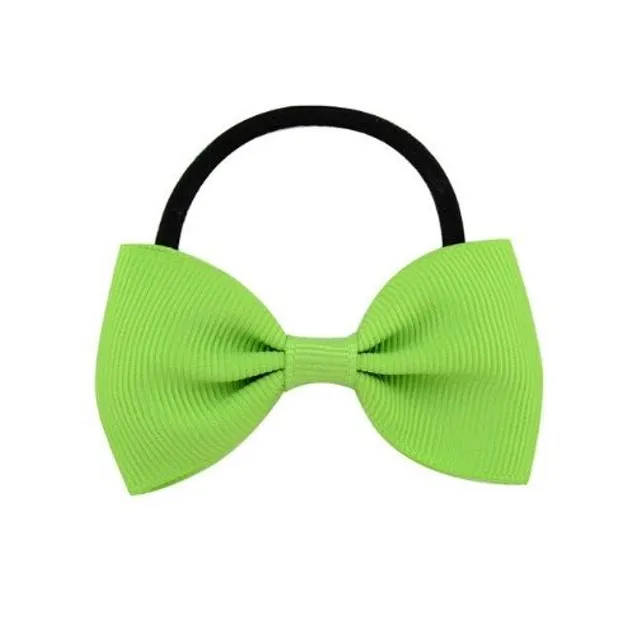 Hair rubber with bow zelena