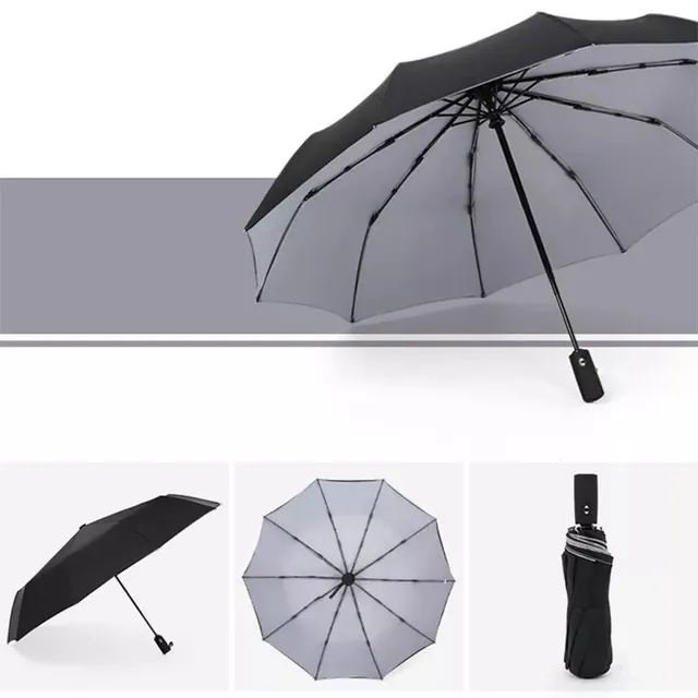 Dvojvrstvový vodotesný dáždnik - plne automatický dáždnik pre mužov a ženy