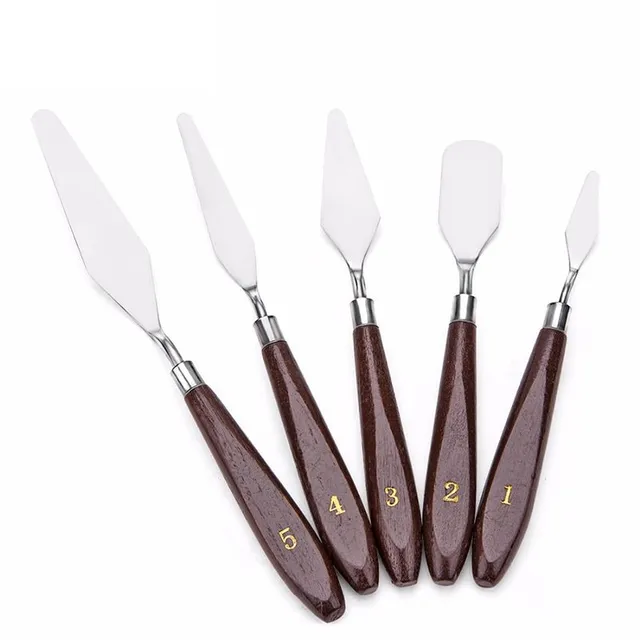 Oil-colored spatulas