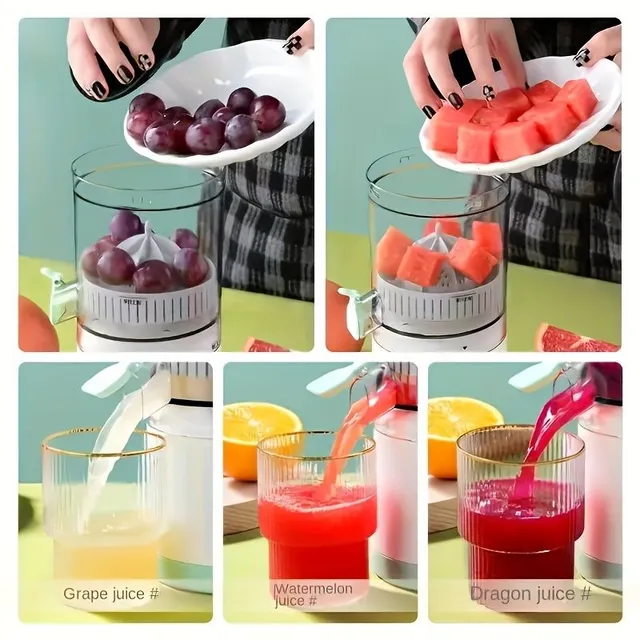 Practical road juicer with automatic juice and separation