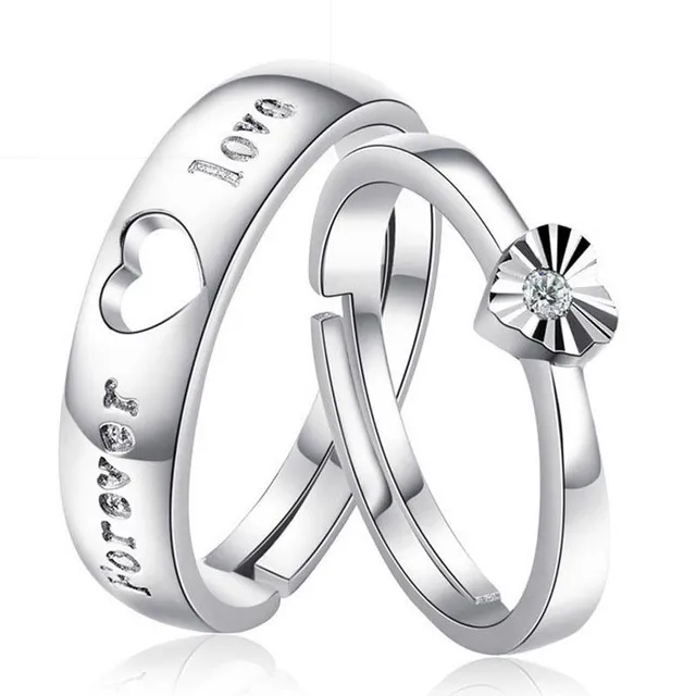 Ring for couples with heart (V1 62 With Heart)
