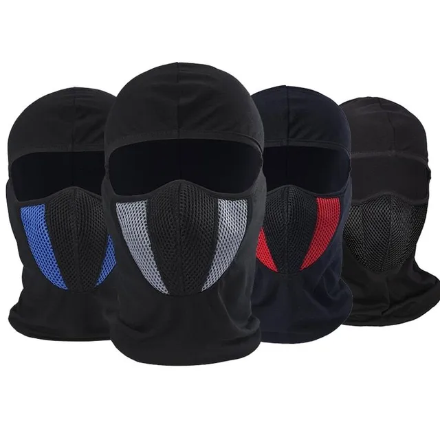 Breathable motorcycle hood in various designs