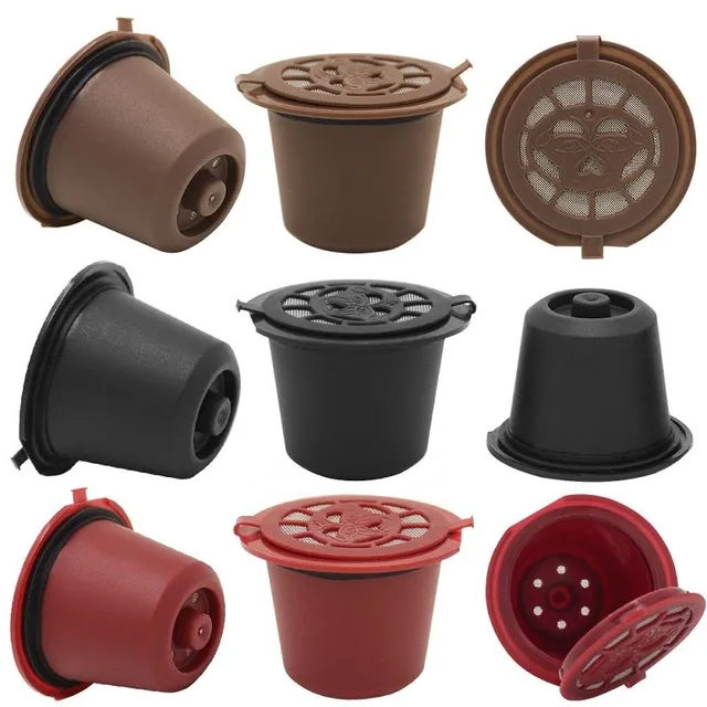 Capsule reutilizabile pentru mașina de cafea Nespresso, set de 3 bucăți