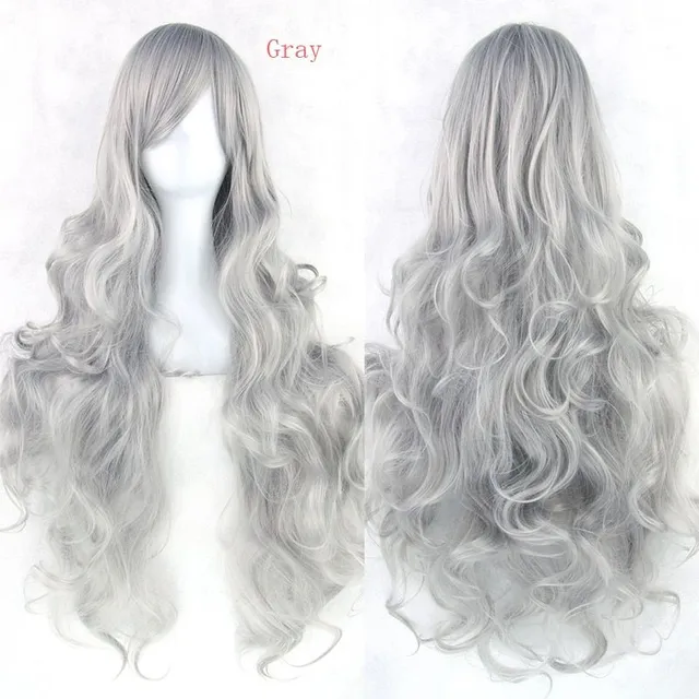 Synthetic wig - long wavy haircut