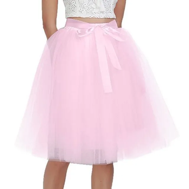 Women's Tulle Tutu Skirt with Bow