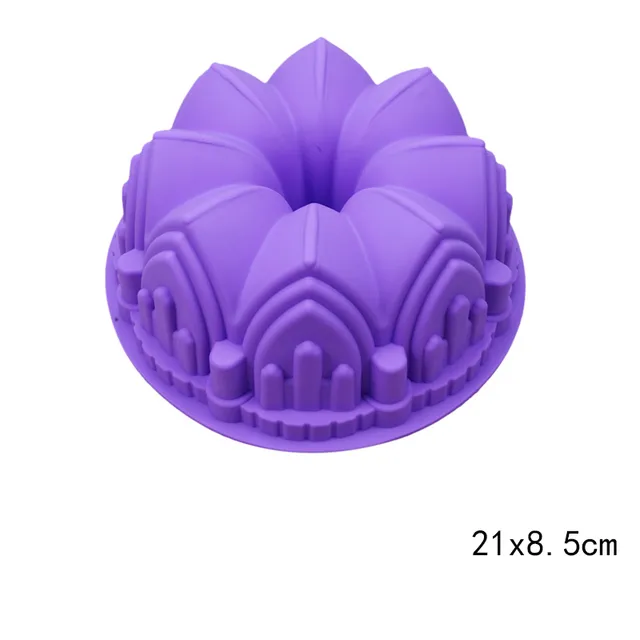 Silicone baking form for cake or cake