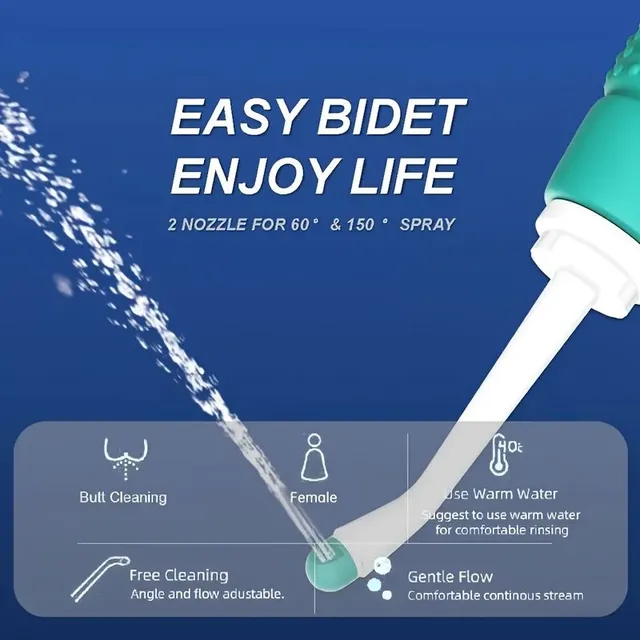 Spray bidet portátil de 350ml para higiene personal: sin batería, sin fragancia, adecuado para mujeres embarazadas y ancianos