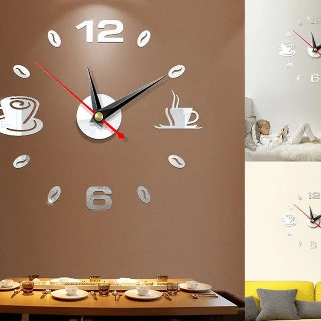 Coffee Time Sticker Clock