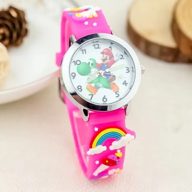 Baby analog watch with Super Mario Bros motif.