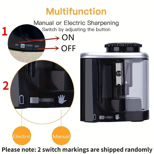 Elektrické Ořezávátko na Tužky - Stolní, Automatické, Kancelářské Potřeby