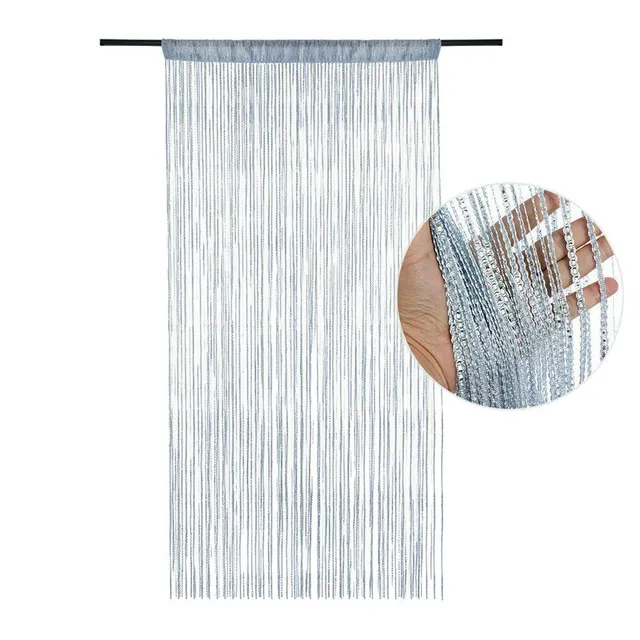 Decorative beaded curtain