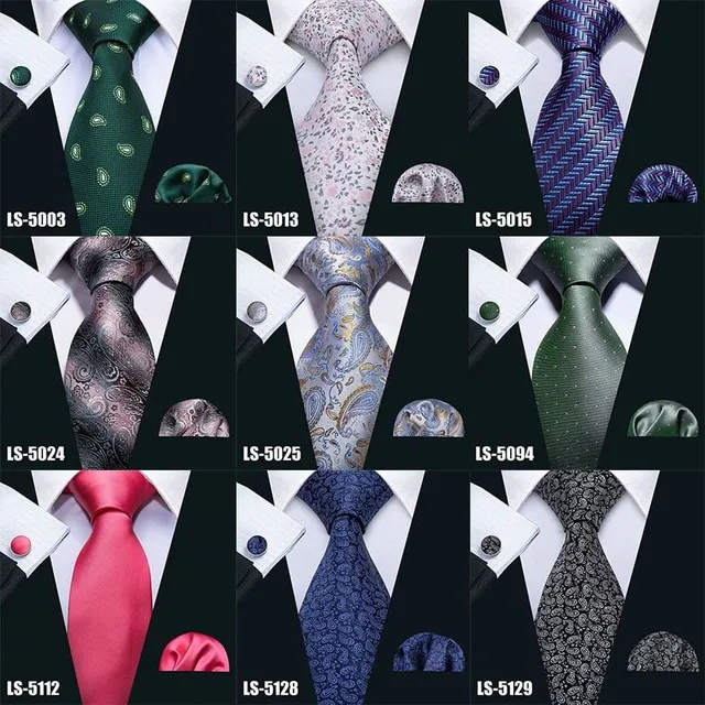 Men's formal luxury set | Tie, Handkerchief, Cufflinks